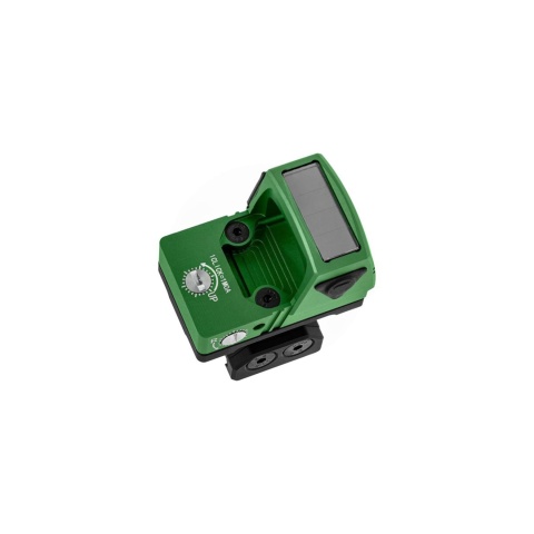 Atlas Custom Works xForce Solar Powered Mini Red Dot with Mount (Green)