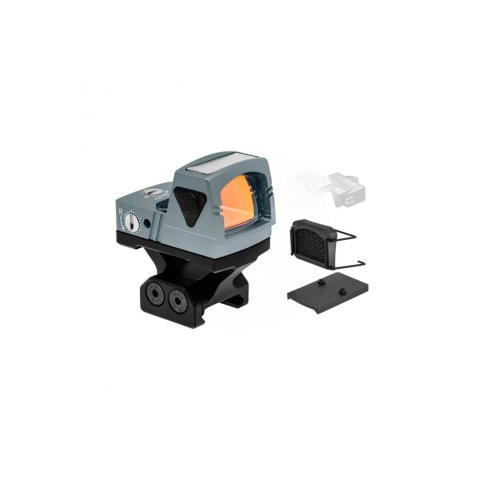 Atlas Custom Works xForce Solar Powered Mini Red Dot with Mount (Gray)