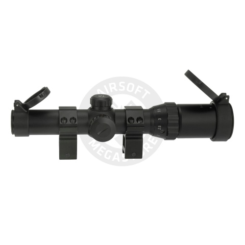 Atlas Custom Works 1-4x24E Red/Green/Blue Illuminated Scope (Black)