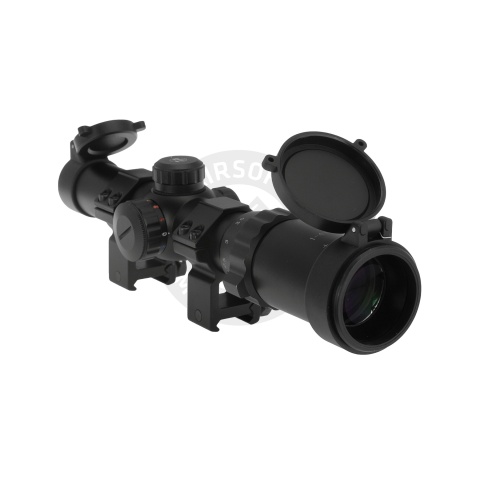 Atlas Custom Works 1-4x24E Red/Green/Blue Illuminated Scope (Black)