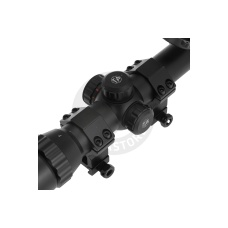 Atlas Custom Works 1-4x24E Red/Green/Blue Illuminated Scope (Black)