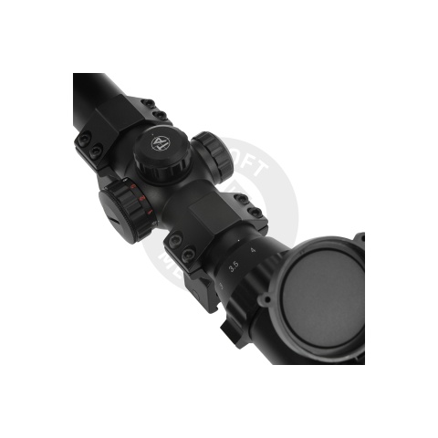 Atlas Custom Works 1-4x24E Red/Green/Blue Illuminated Scope (Black)