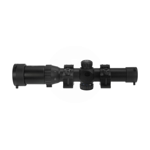 Atlas Custom Works 1-4x24E Red/Green/Blue Illuminated Scope (Black)