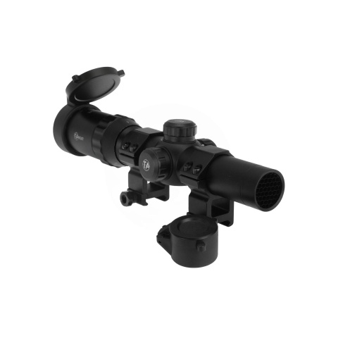 Atlas Custom Works 1-4x24E Red/Green/Blue Illuminated Scope (Black)