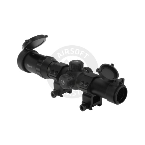 Atlas Custom Works 1-4x24E Red/Green/Blue Illuminated Scope (Black)