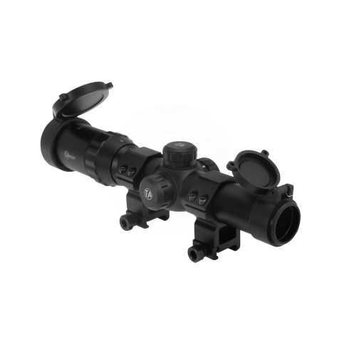 Atlas Custom Works 1-4x24E Red/Green/Blue Illuminated Scope (Black)