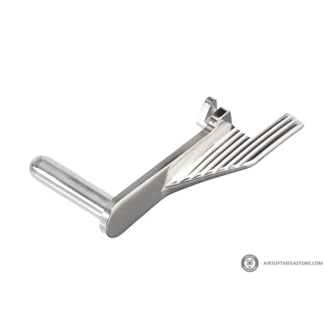 Atlas Custom Works Stainless Steel Type 1 Extended Slide Stop for Hi-Capa Airsoft Gas Blowback Pistols (Color: Silver)