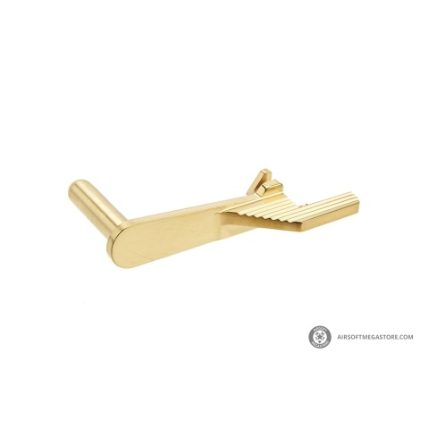 Atlas Custom Works Stainless Steel Type 2 Extended Slide Stop for Hi-Capa Airsoft Gas Blowback Pistols (Color: Gold)