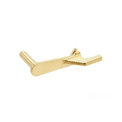 Atlas Custom Works Stainless Steel Type 2 Extended Slide Stop for Hi-Capa Airsoft Gas Blowback Pistols (Color: Gold)