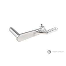 Atlas Custom Works Stainless Steel Type 2 Extended Slide Stop for Hi-Capa Airsoft Gas Blowback Pistols (Color: Silver)