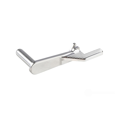 Atlas Custom Works Stainless Steel Type 2 Extended Slide Stop for Hi-Capa Airsoft Gas Blowback Pistols (Color: Silver)