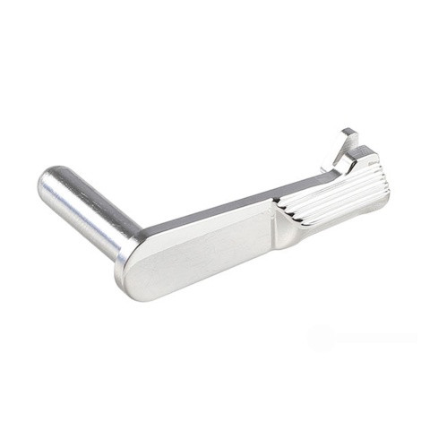 Atlas Custom Works Stainless Steel Type 4 Slide Stop for Hi-Capa Airsoft Gas Blowback Pistols (Color: Silver)