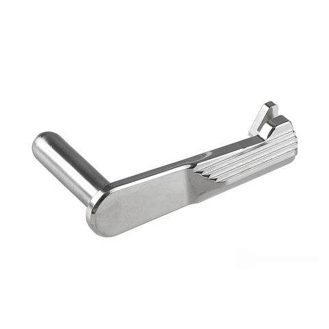 Atlas Custom Works Stainless Steel Type 5 Slide Stop for Hi-Capa Airsoft Gas Blowback Pistols (Color: Silver)