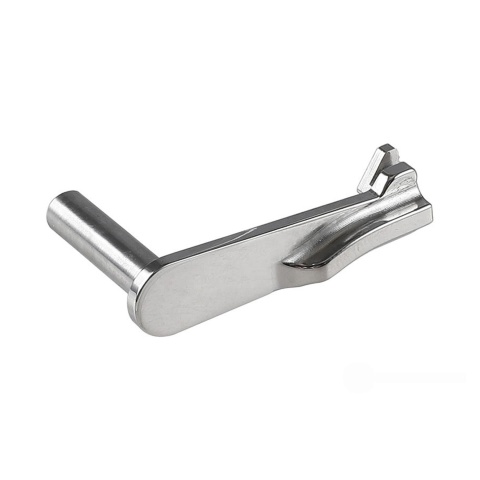Atlas Custom Works Stainless Steel Type 6 Slide Stop for Hi-Capa Airsoft Gas Blowback Pistols (Color: Silver)