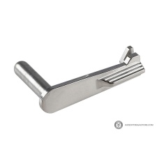 Atlas Custom Works Stainless Steel Type 7 Slide Stop for Hi-Capa Airsoft Gas Blowback Pistols (Color: Silver)