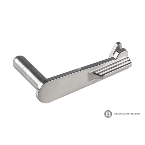 Atlas Custom Works Stainless Steel Type 7 Slide Stop for Hi-Capa Airsoft Gas Blowback Pistols (Color: Silver)