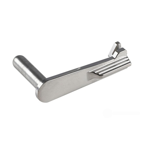 Atlas Custom Works Stainless Steel Type 7 Slide Stop for Hi-Capa Airsoft Gas Blowback Pistols (Color: Silver)
