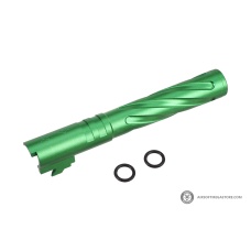 Atlas Custom Works Tornado Aluminum Outer Barrel for TM Hi-Capa 5.1 Airsoft GBB Pistols (Color: Green)