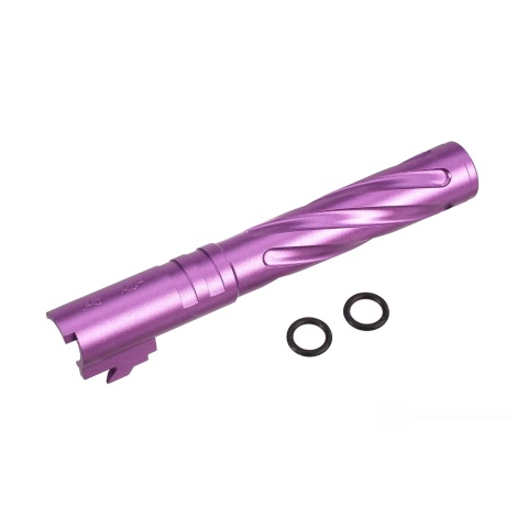 Atlas Custom Works Tornado Aluminum Outer Barrel for TM Hi-Capa 5.1 Airsoft GBB Pistols (Color: Purple)