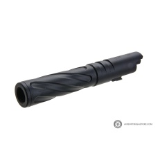Atlas Custom Works Tornado Aluminum Outer Barrel for TM Hi-Capa 4.3 Airsoft GBB Pistols (Color: Black)