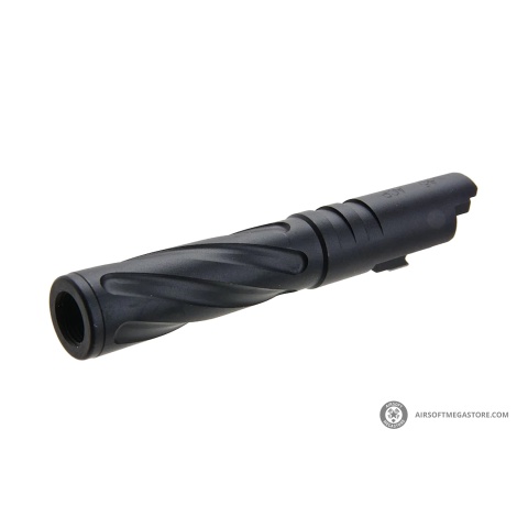 Atlas Custom Works Tornado Aluminum Outer Barrel for TM Hi-Capa 4.3 Airsoft GBB Pistols (Color: Black)