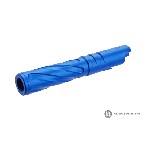 Atlas Custom Works Tornado Aluminum Outer Barrel for TM Hi-Capa 4.3 Airsoft GBB Pistols (Color: Blue)
