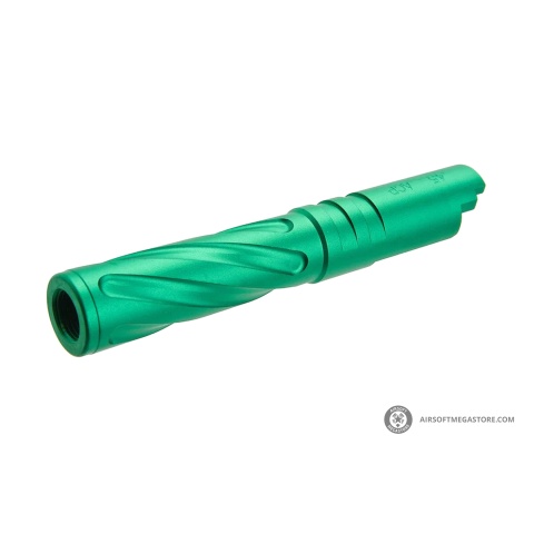 Atlas Custom Works Tornado Aluminum Outer Barrel for TM Hi-Capa 4.3 Airsoft GBB Pistols (Color: Green)