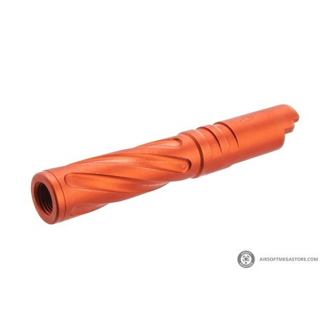 Atlas Custom Works Tornado Aluminum Outer Barrel for TM Hi-Capa 4.3 Airsoft GBB Pistols (Color: Orange)