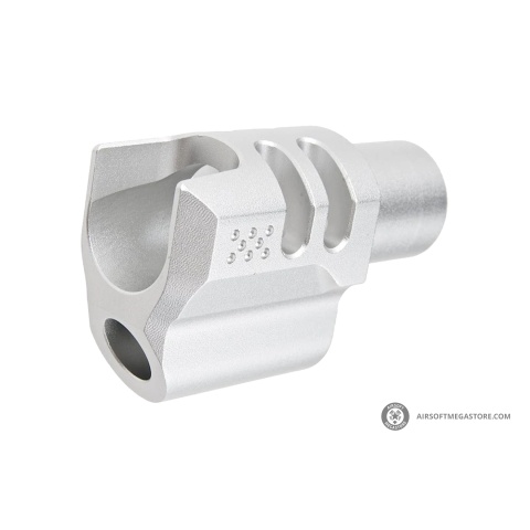 Atlas Custom Works Type 6 Compensator for Tokyo Marui 1911 Airsoft Pistols (Color: Silver)