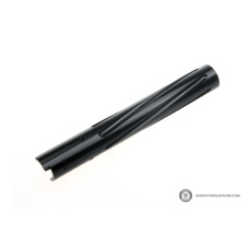 Atlas Custom Works Non-Recoiling Spiral Fluted Outer Barrel for TM Hi-Capa 5.1 Airsoft Pistols (Color: Black)