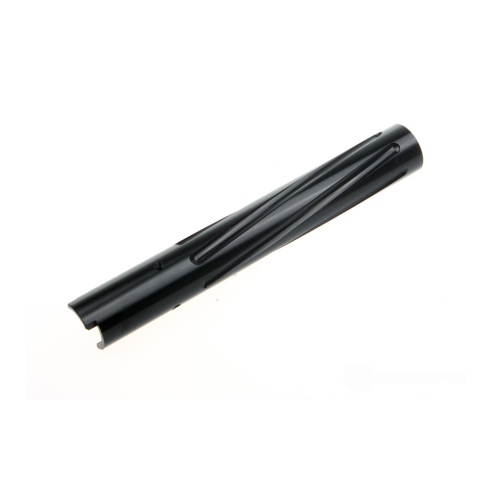 Atlas Custom Works Non-Recoiling Spiral Fluted Outer Barrel for TM Hi-Capa 5.1 Airsoft Pistols (Color: Black)
