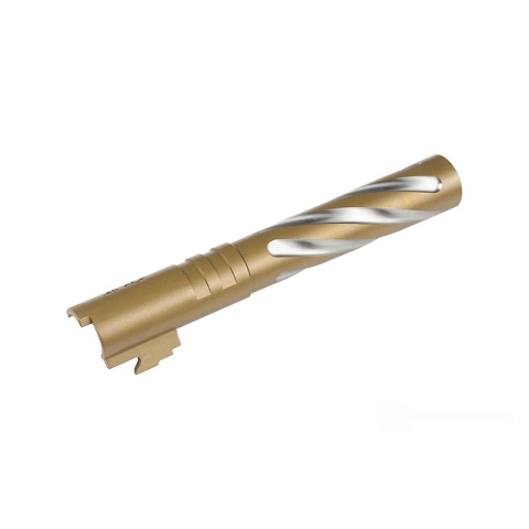 Atlas Custom Works Tornado Aluminum Outer Barrel for TM Hi-Capa 5.1 with 11mm Threads (Color: Gold)