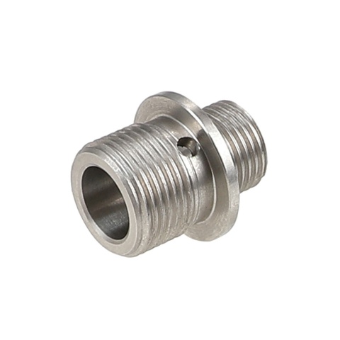 Atlas Custom Works 11mm CW to 14mm CCW Stainless Steel Adapter (Color: Silver)