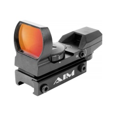 AIM Sports Dual Illuminated Panorama Red Dot Scope (Color: Black)