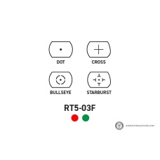 AIM Sports 1x33 Full Size Red & Green Dot Sight (Color: Black)