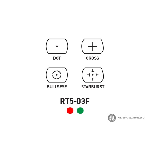 AIM Sports 1x33 Full Size Red & Green Dot Sight (Color: Black)