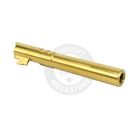 Airsoft Masterpiece Edge Custom Stainless Steel Outer Barrel for Hi-Capa 5.1 - Gold
