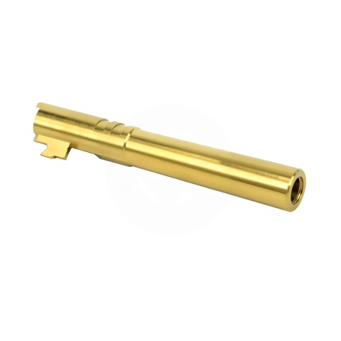Airsoft Masterpiece Edge Custom Stainless Steel Outer Barrel for Hi-Capa 5.1 - Gold