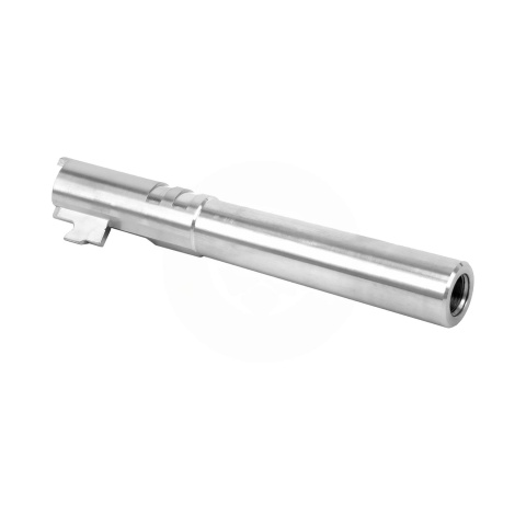 Airsoft Masterpiece Edge Custom Stainless Steel Outer Barrel for Hi-Capa 5.1 - Silver