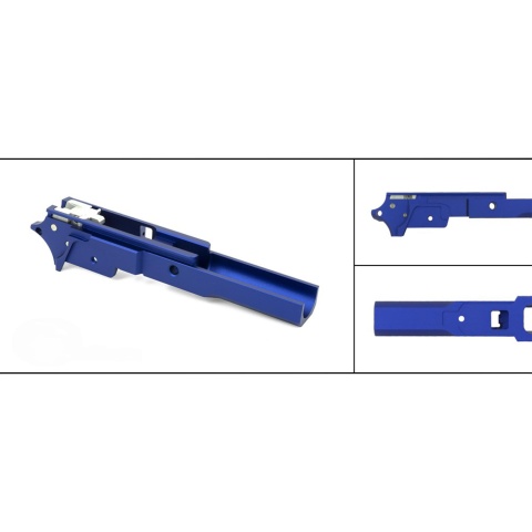 Airsoft Masterpiece 3.9 Aluminum Advance Frame - No Marking (Blue)