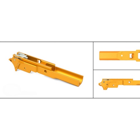 Airsoft Masterpiece 3.9 Aluminum Advance Frame - No Marking (Gold)