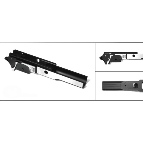 Airsoft Masterpiece 2011 S Style 3.9 Aluminum Advance Frame for Hi-Capa (Color: Two-Tone)