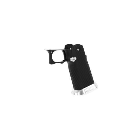 Airsoft Masterpiece Aluminum Grip for Hi-Capa Type 15 Infinity 172 (Black / Silver)
