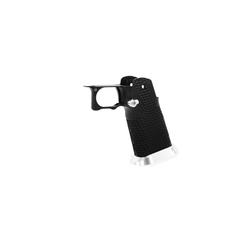 Airsoft Masterpiece Aluminum Grip for Hi-Capa Type 16 Infinity 172 Holes (Black / Silver)