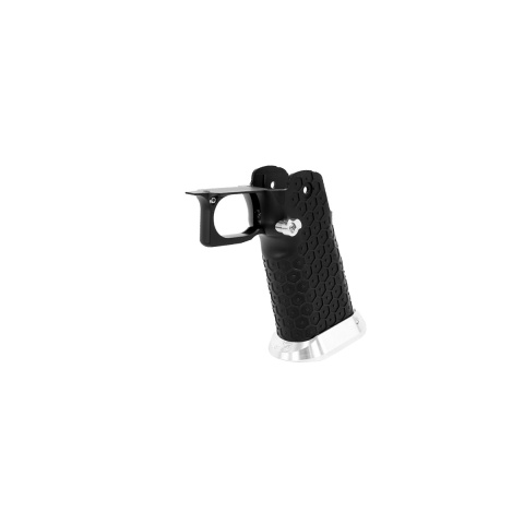 Airsoft Masterpiece Aluminum Grip for Hi-Capa Type 19 Infinity Hex (Black / Silver)