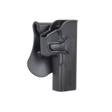 Amomax Gen2 Rigid Hard Shell Holster for Glock 17 - BLACK
