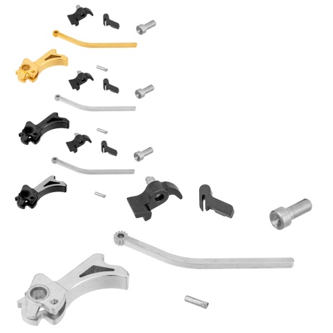 Airsoft Masterpiece CNC Steel Hammer & Sear Set for Hi-Capa [S Style Spur]