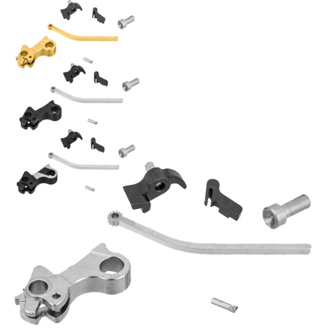 Airsoft Masterpiece CNC Steel Hammer & Sear Set for Hi-Capa [S Style Commander]