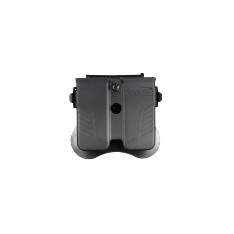 Amomax Universal Double Pistol Mag Pouch (Black)