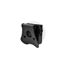 Amomax Universal Double Pistol Mag Pouch (Black)